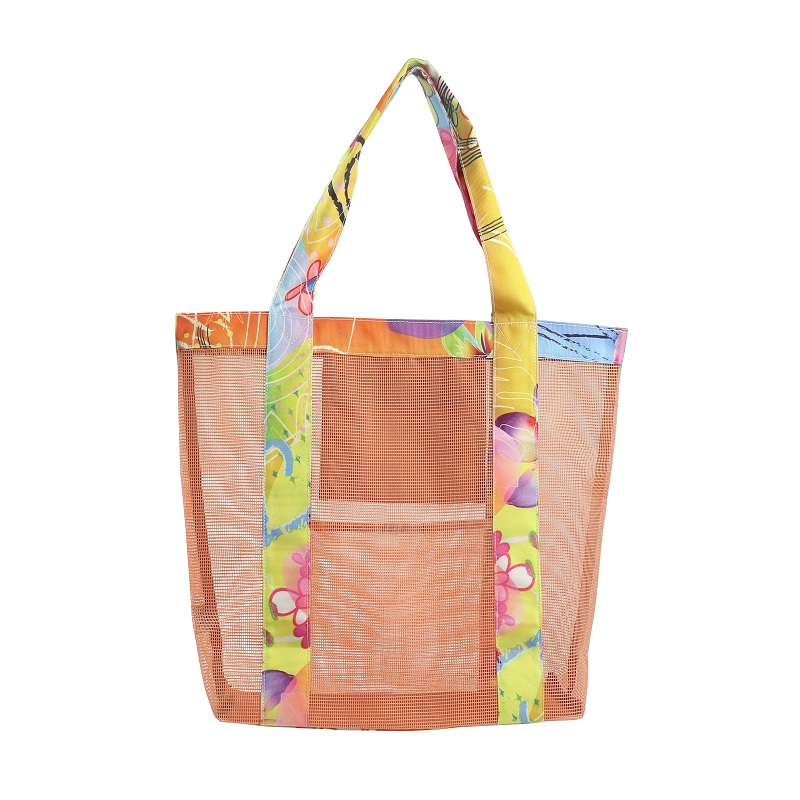 Fasion PVC-shopper met binnenvak met rits